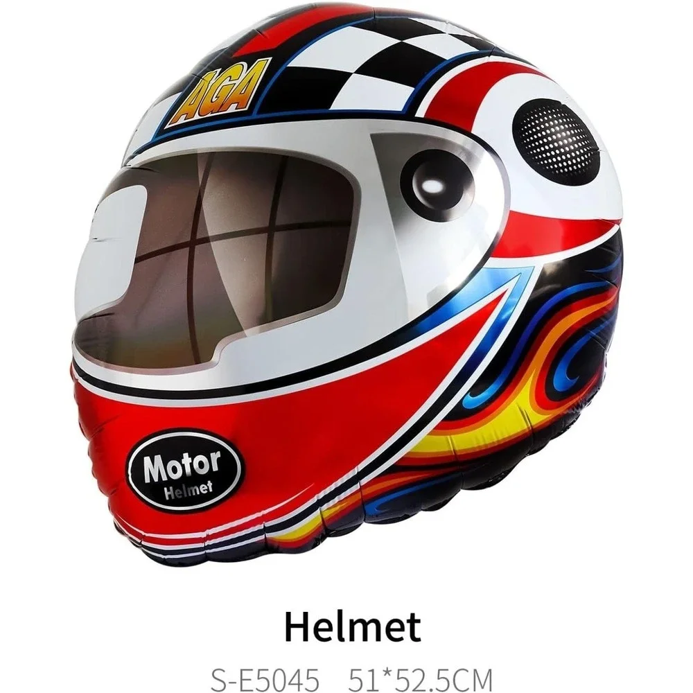Race Car Tire Balloons Black White‎ Checkered Decor